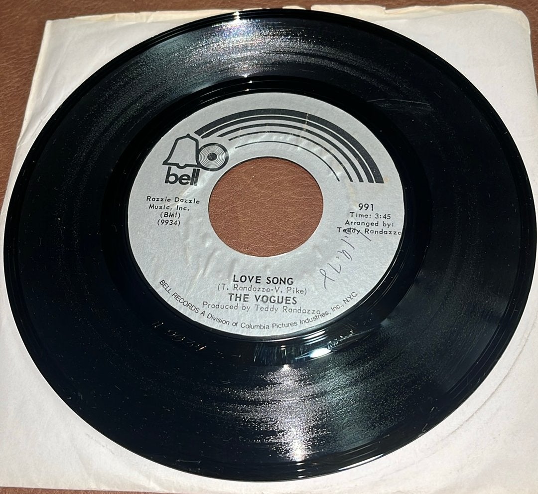 The Vogues ‎– Love Song - 7” vinyl single - USA 1971, Ophalen of Verzenden, Gebruikt