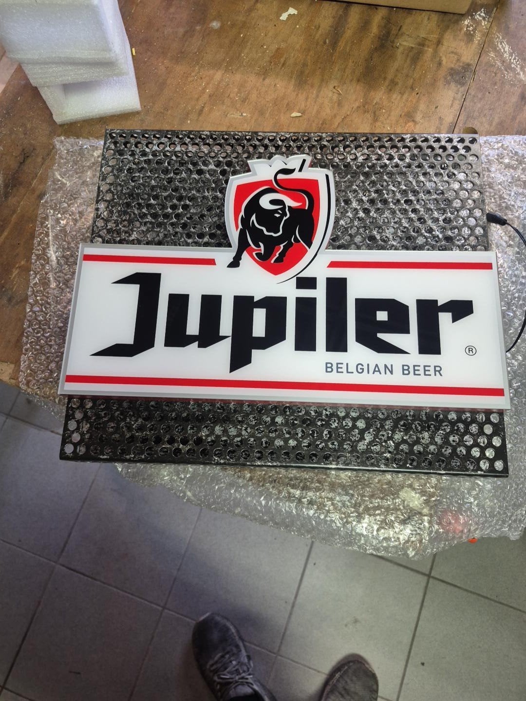 originele nieuwe led  lichtbak Jupiler, Enlèvement, Neuf, Panneau, Plaque ou Plaquette publicitaire, Jupiler