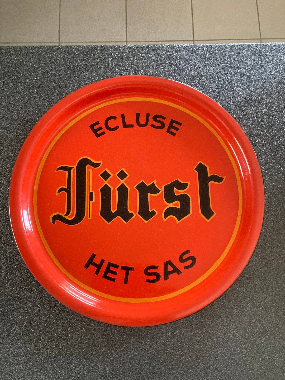 Plateau en émail Furst Ecluse Het Sas, Enlèvement ou Envoi, Comme neuf