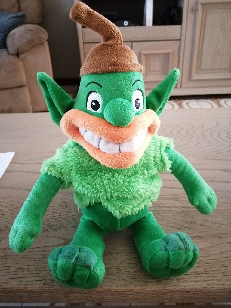 groene knuffel, Kinderen en Baby's, Groen, Overige typen, Ophalen of Verzenden, Zo goed als nieuw