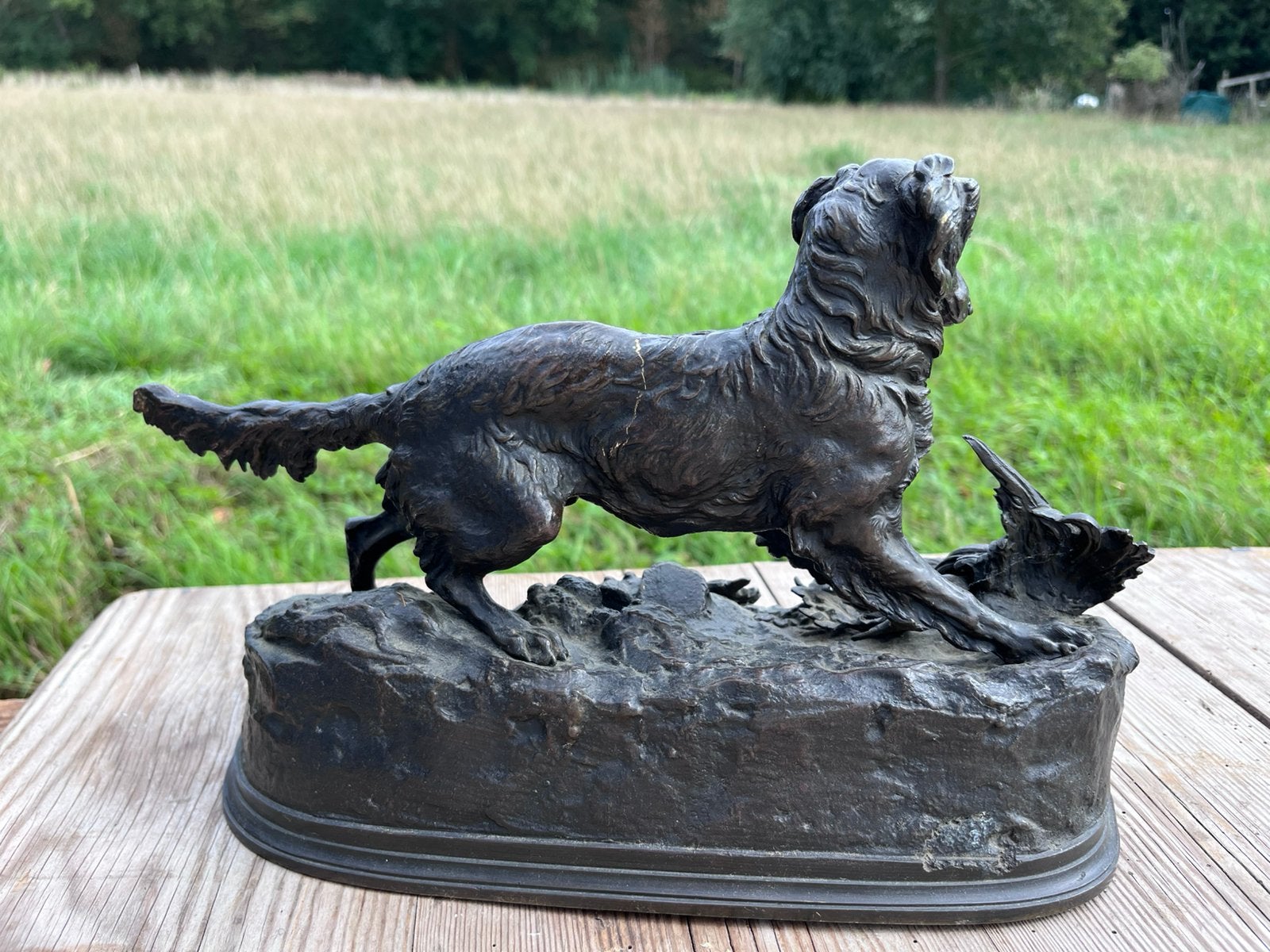 Oud bronzen beeld Pierre-Jules Mêne 19de eeuw, Antiek en Kunst, Ophalen, Brons
