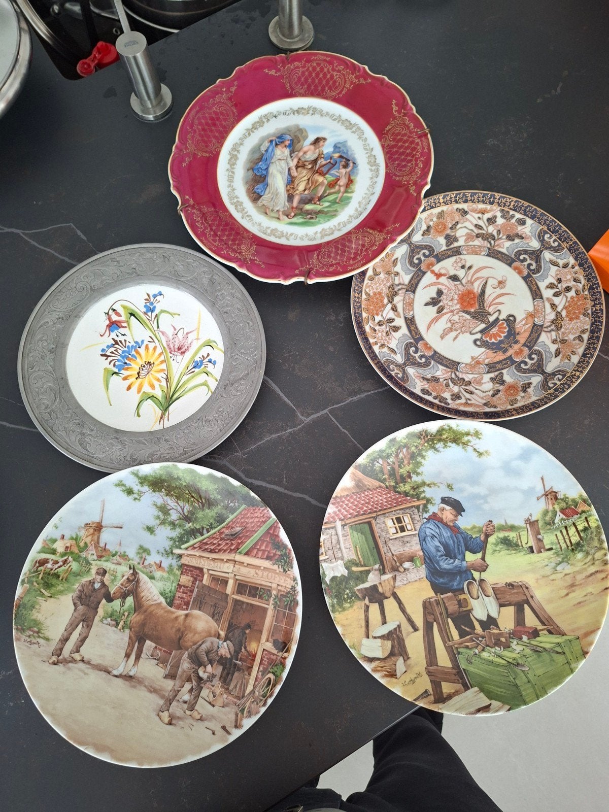 Assiettes décoratives vintage, Enlèvement