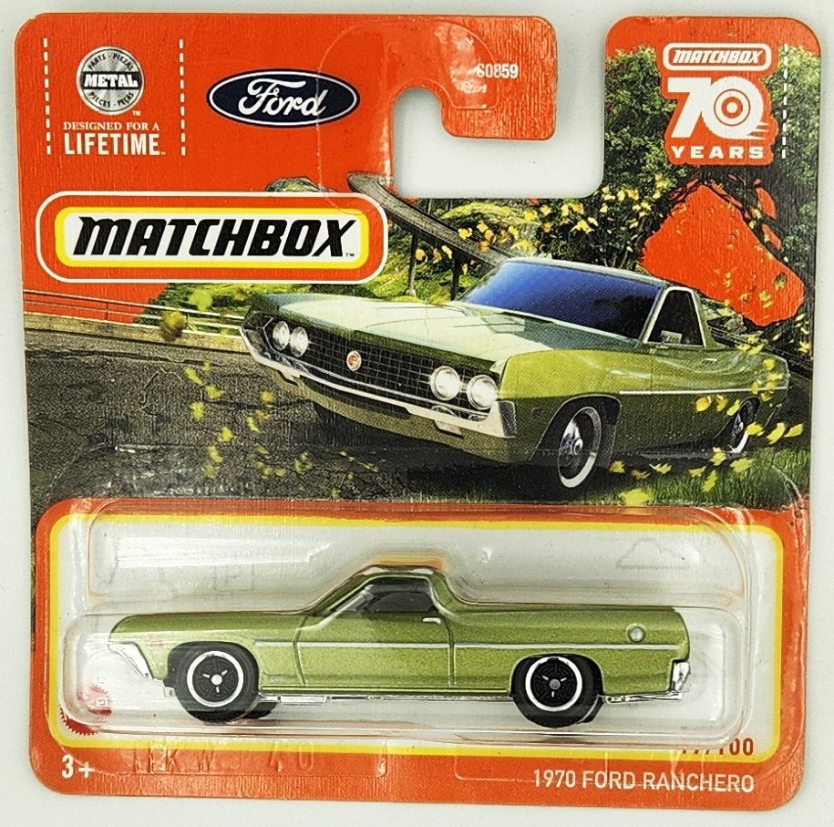 Matchbox - 1970 Ford Ranchero - HLC54 - 1:64, Neuf, 333 Continental Boulevard, El Segundo, CA 90245, United States, Voiture, Mattel Inc.