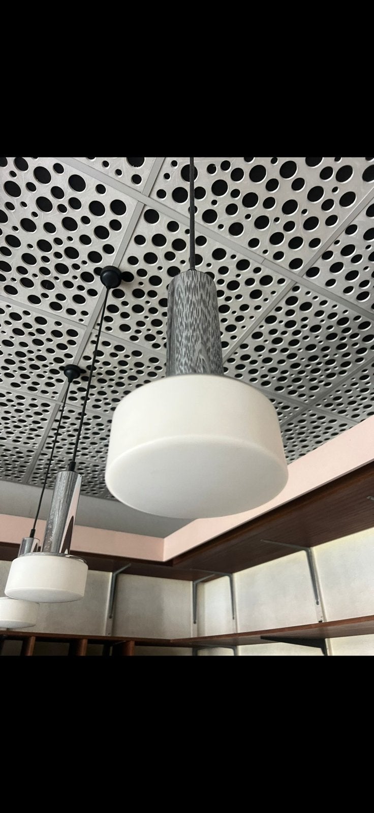 Hanglamp Space Age “Staff Leuchten model P105”. Jaren 60/70, Ophalen, Gebruikt, Vintage spage age