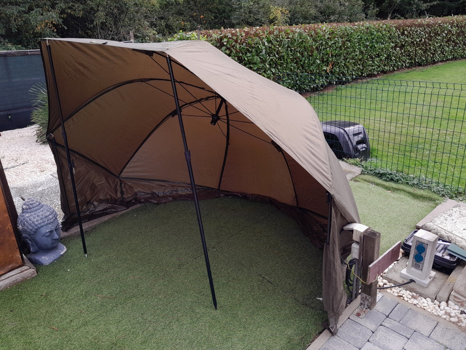 trend halve tent als nieuw, Ophalen