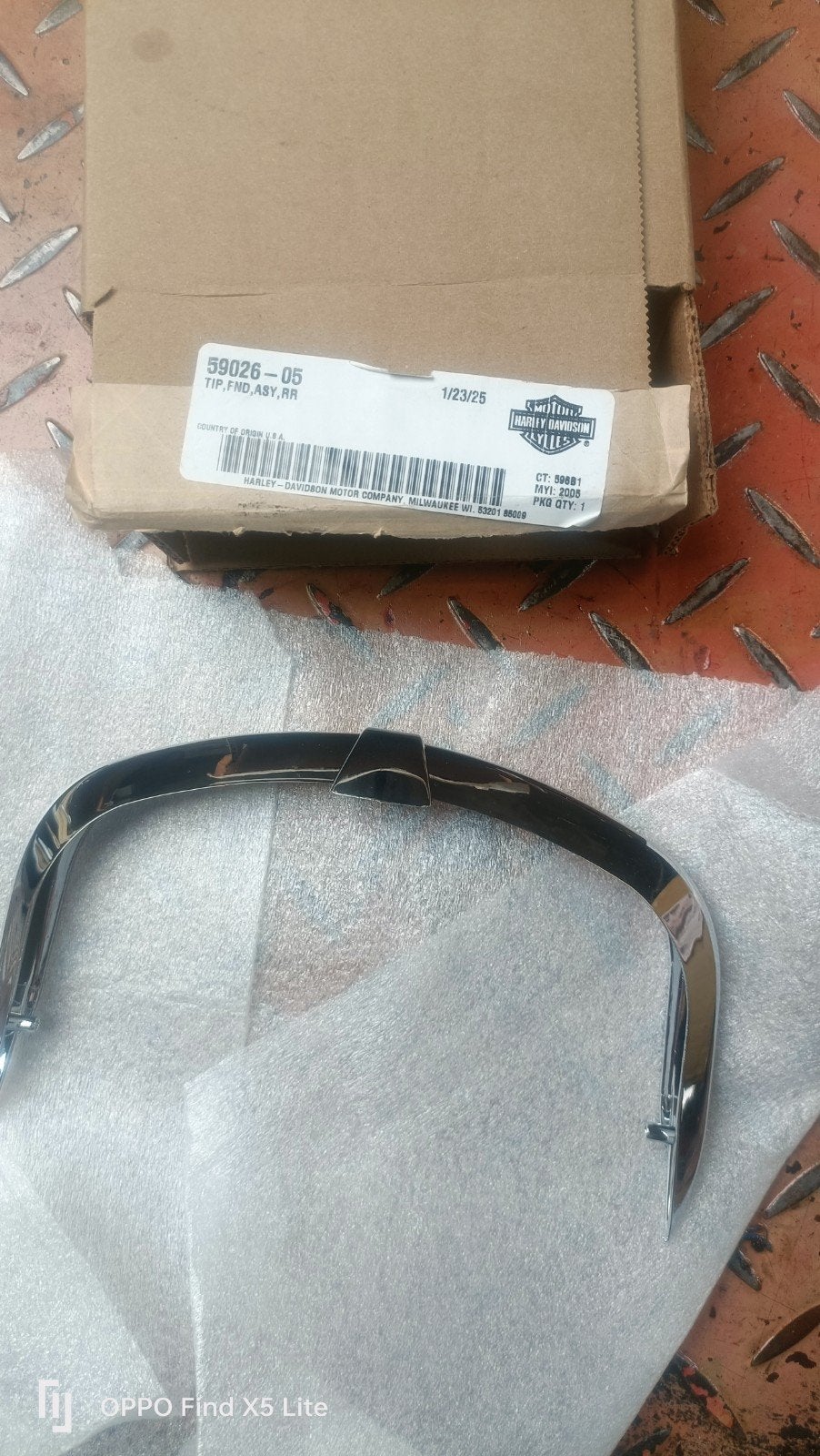 Embout de garde-boue arrière Harley-Davidson Softail Deluxe, Enlèvement ou Envoi