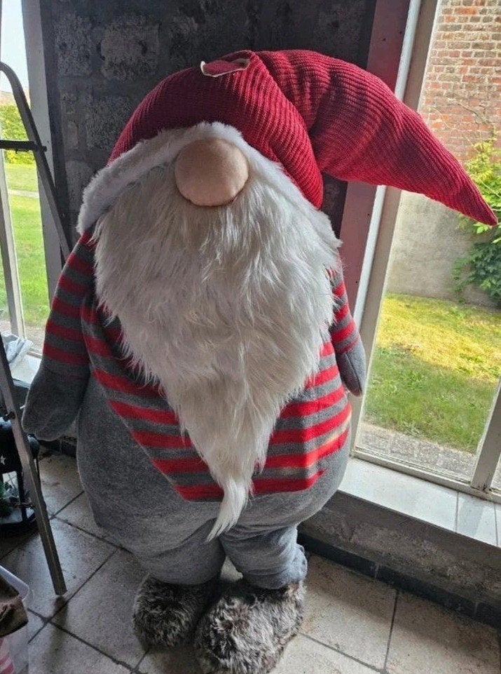 Kerstman met led, Ophalen