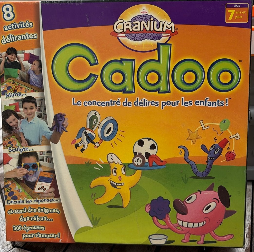 Cadoo (le cranium pour enfants ), Enlèvement, Utilisé