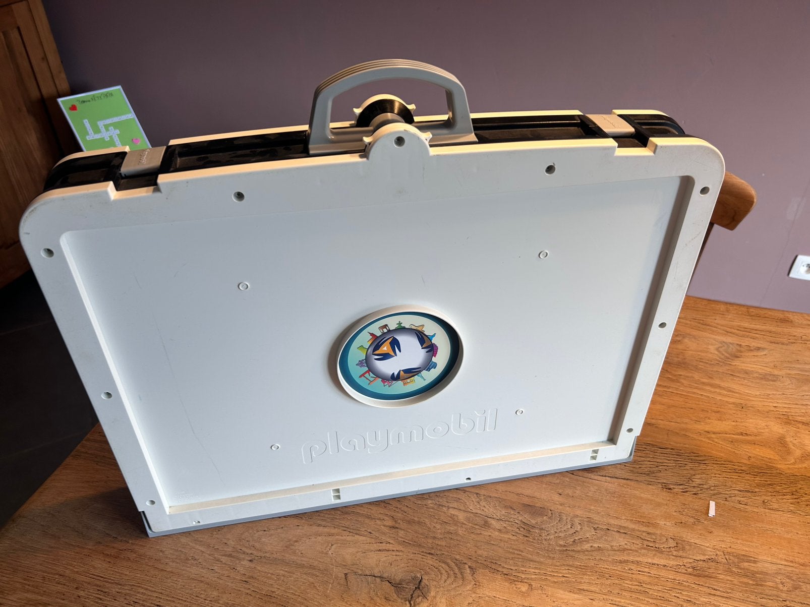 Terrain de foot transportable Playmobil, Kinderen en Baby's, Speelgoed | Voetbaltafels, Ophalen, Zo goed als nieuw