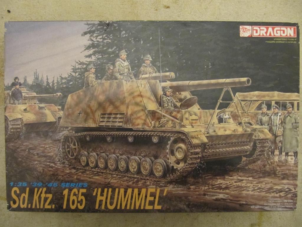 DRAGON Sdkfz.165 Hummel Last 1/35, Envoi, Utilisé, 1:32 à 1:50