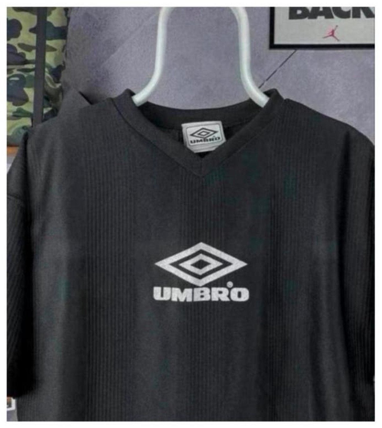 Umbro Vintage Big Logo T-Shirt VTG - zwart maat S-M heren, Kleding | Heren, Sportkleding, Ophalen of Verzenden, Zo goed als nieuw