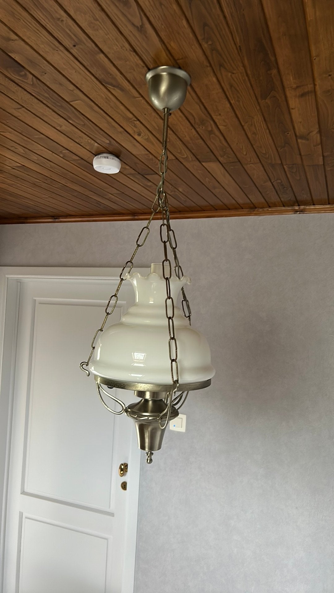 Lustre, Maison & Meubles, Lampes | Lustres, Enlèvement, Comme neuf, Verre