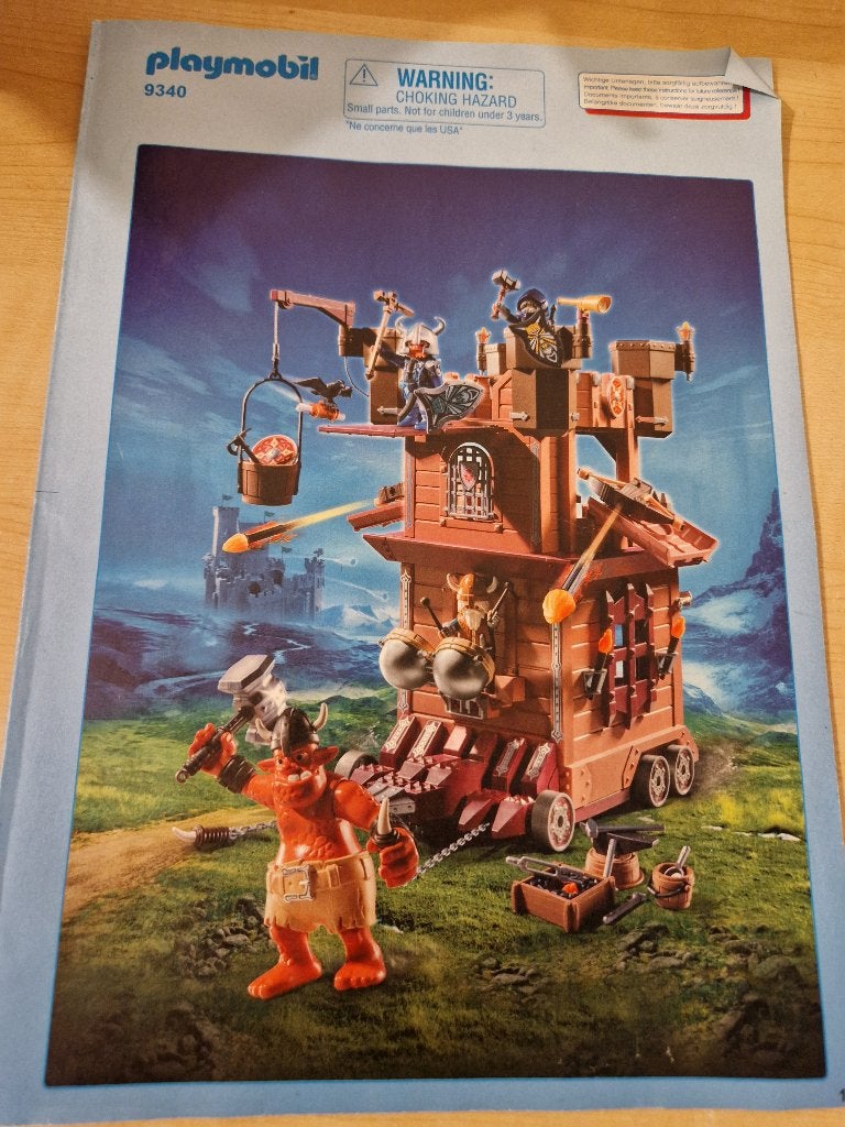 Playmobil 9340 - aanvalstoren – zo goed als nieuw, Ophalen, Complete set, Zo goed als nieuw, Kasteel/Fort
