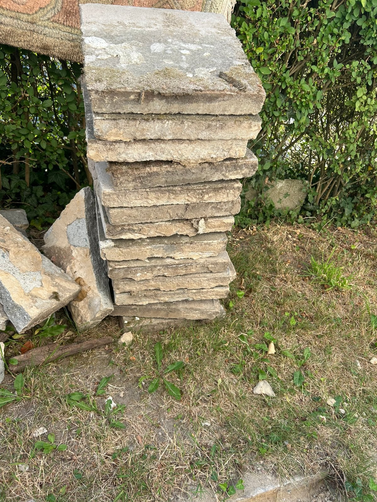 Dalles en beton, Béton, Enlèvement, Utilisé, Autres types