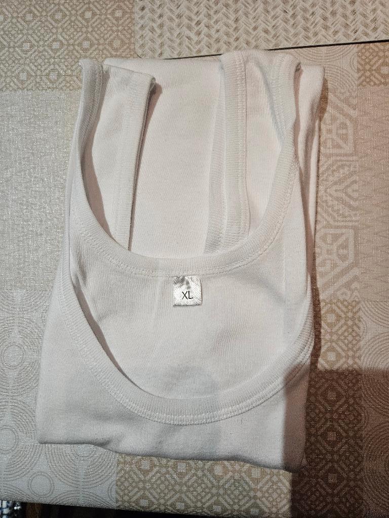 Onderhemd - type marcel - wit effen - maat XL - nieuw, Kleding | Heren, Ophalen, Wit