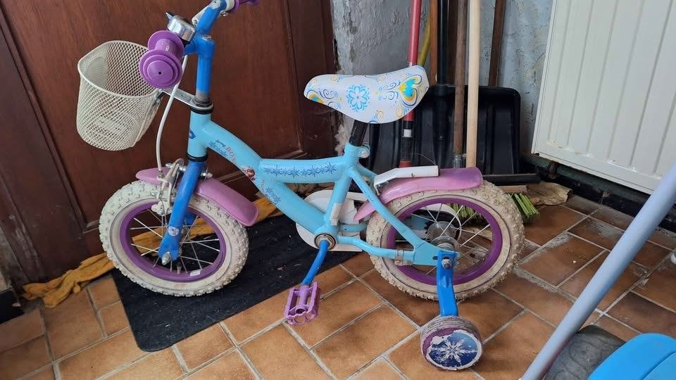Kinderfiets, Fietsen en Brommers, Ophalen, Gebruikt, Velgrem, Zijwieltjes