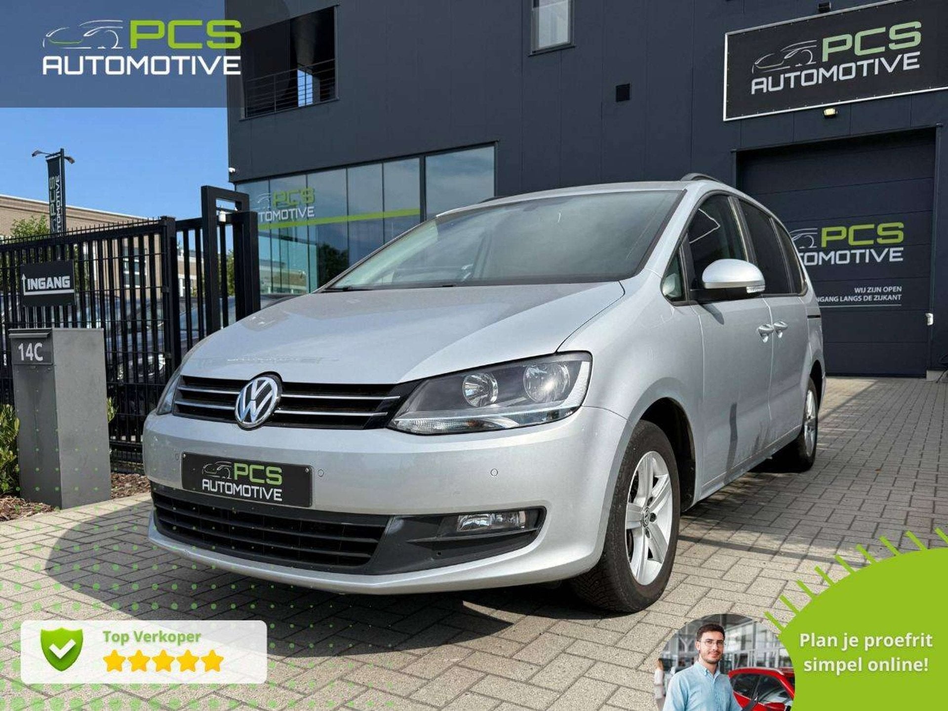 Volkswagen Sharan TDi / 2.0 Diesel / 7-zitplaatsen / euro 6b, Autos, Argent ou Gris, Achat, Entreprise, Entretenue par le concessionnaire