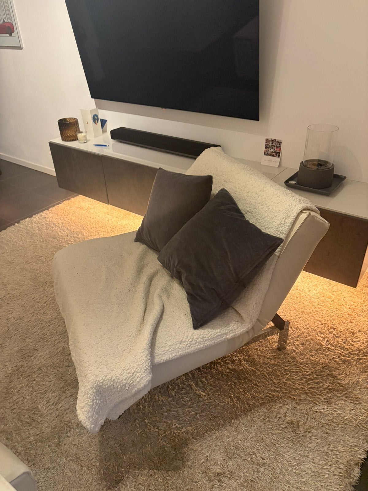 Hocker / 1p zit, Ophalen, Gebruikt, Leer