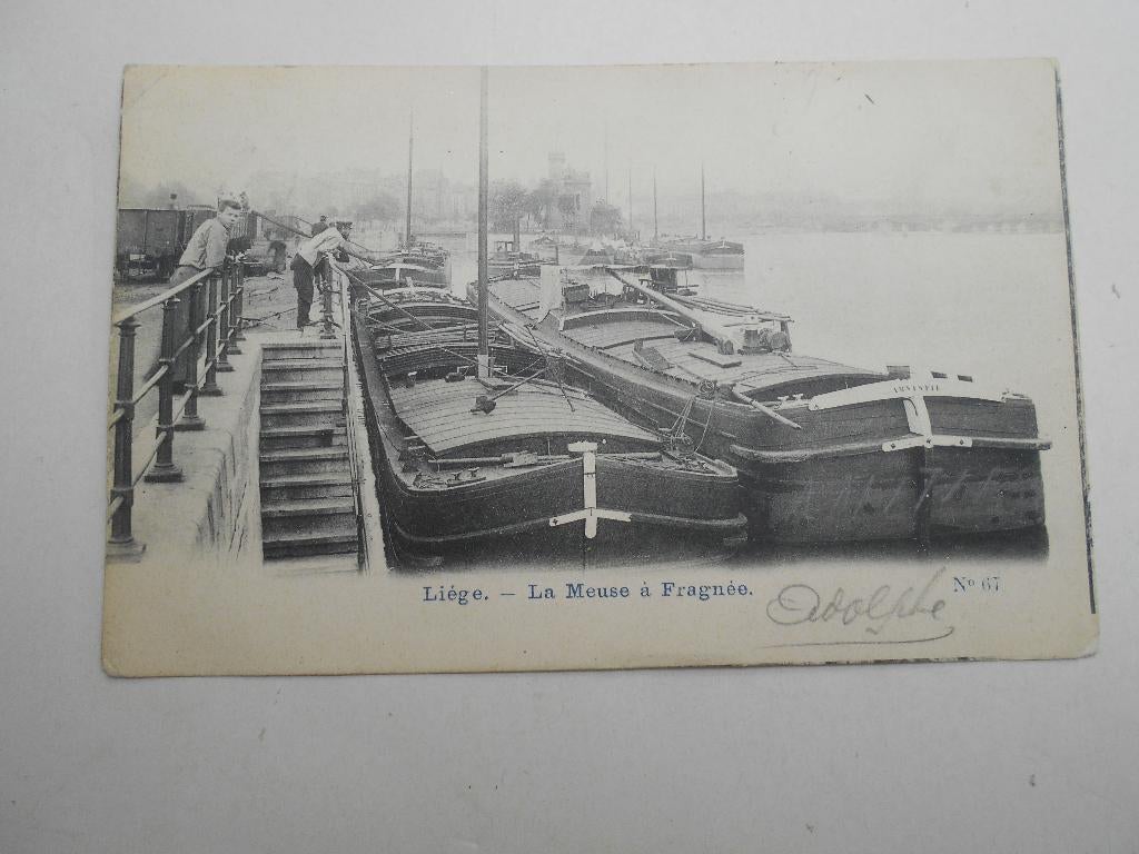 ancienne carte postale La meuse à Fragnée 1908, Enlèvement ou Envoi, Avant 1920, Affranchie, Liège