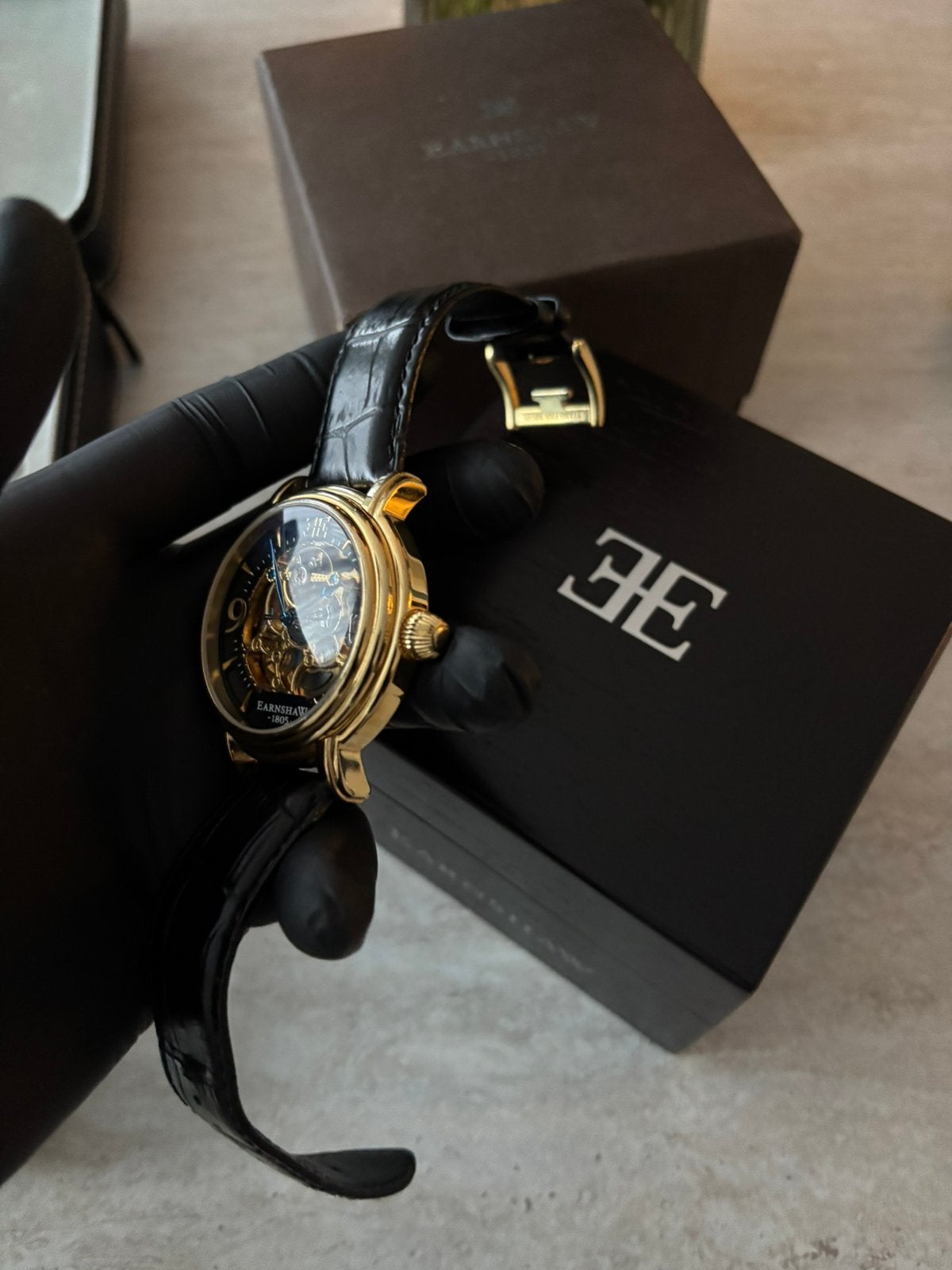 Earnshaw horloge, Bijoux, Sacs & Beauté, Montre-bracelet, Autres marques, Enlèvement ou Envoi, Acier