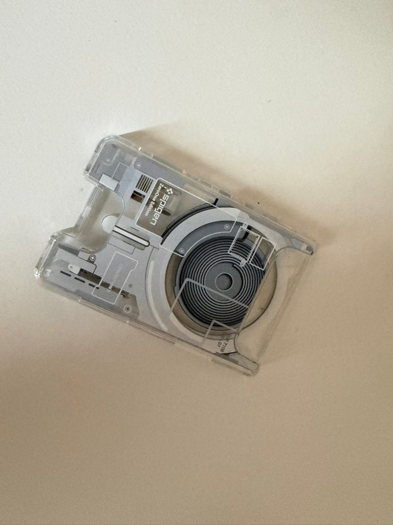 Spigen draadloze oplader transparant, Ophalen of Verzenden, Gebruikt, Draadloze oplader