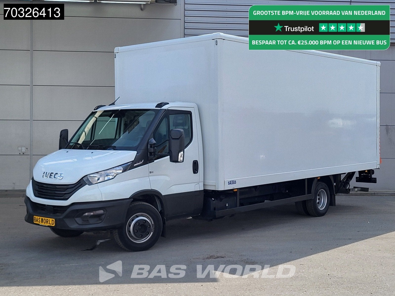 Iveco Daily 70C18 3.0L Automaat Bakwagen 1000KG Laadklep Luc, Automaat, Stof, Gebruikt, Euro 6