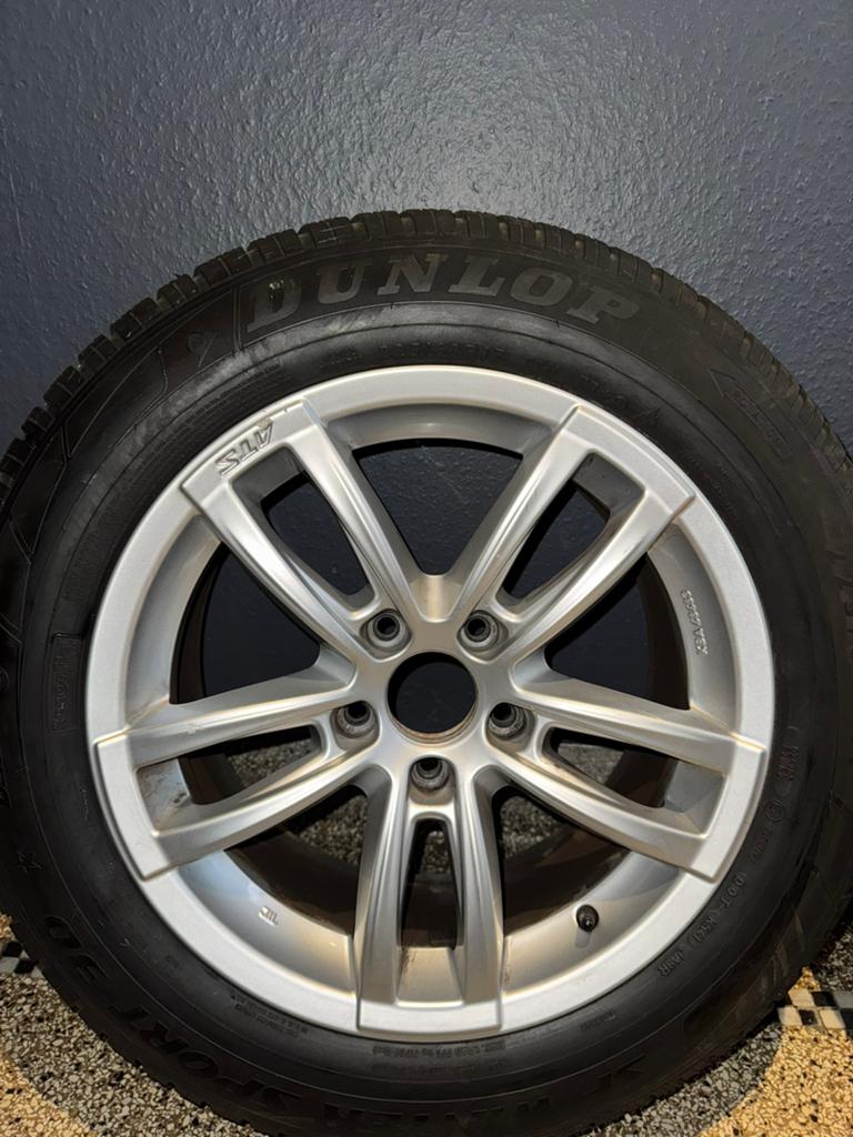 Set hiver complet 4 jantes ATS + pneus Dunlop 17” pour BMW, Autos : Pièces & Accessoires, Pneus et Jantes, Pneus hiver, 205 mm