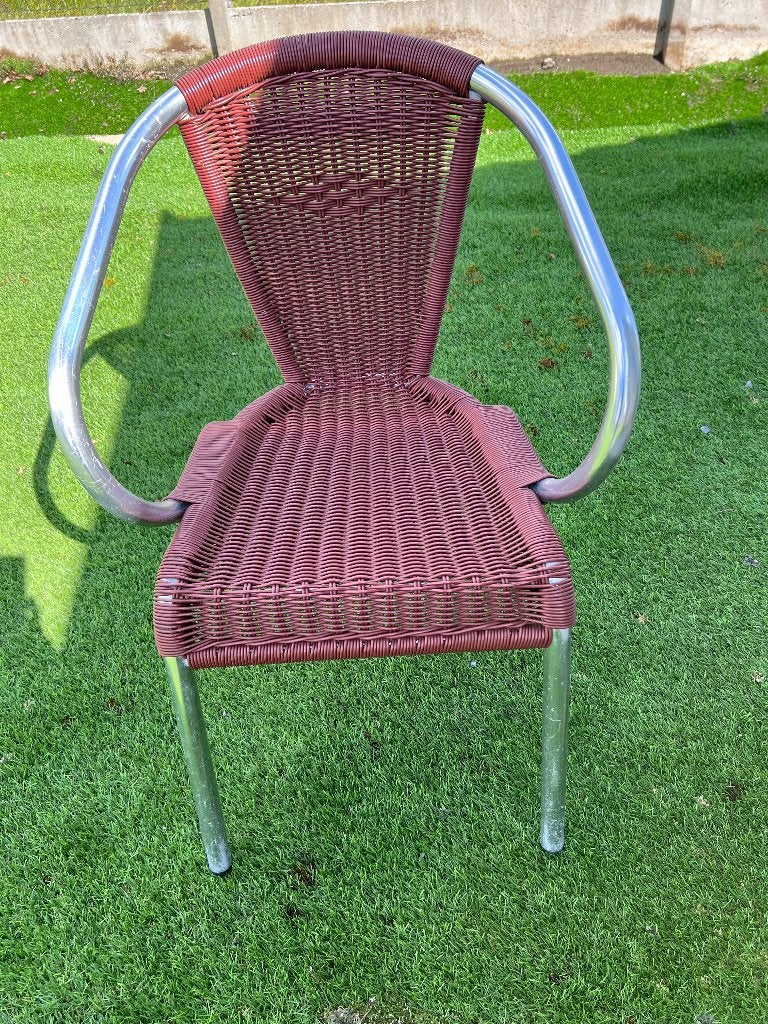 Tuinstoel, Enlèvement, Utilisé, Aluminium, Empilable