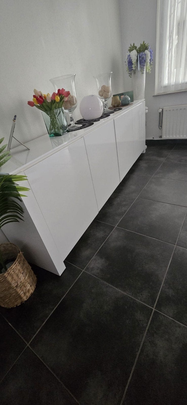 Witte dressoir, Maison & Meubles, Ameublement | Revêtements de sol, Enlèvement ou Envoi, Blanc