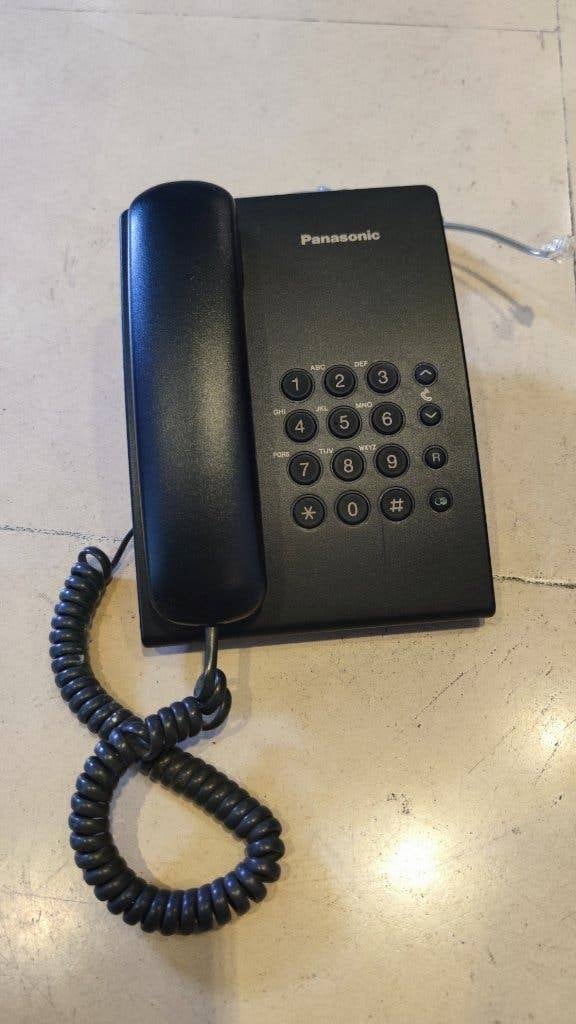 Panasonic KX-TS500 analoge vaste telefoon zwart (15 stuks), Telecommunicatie, Ophalen, Gebruikt