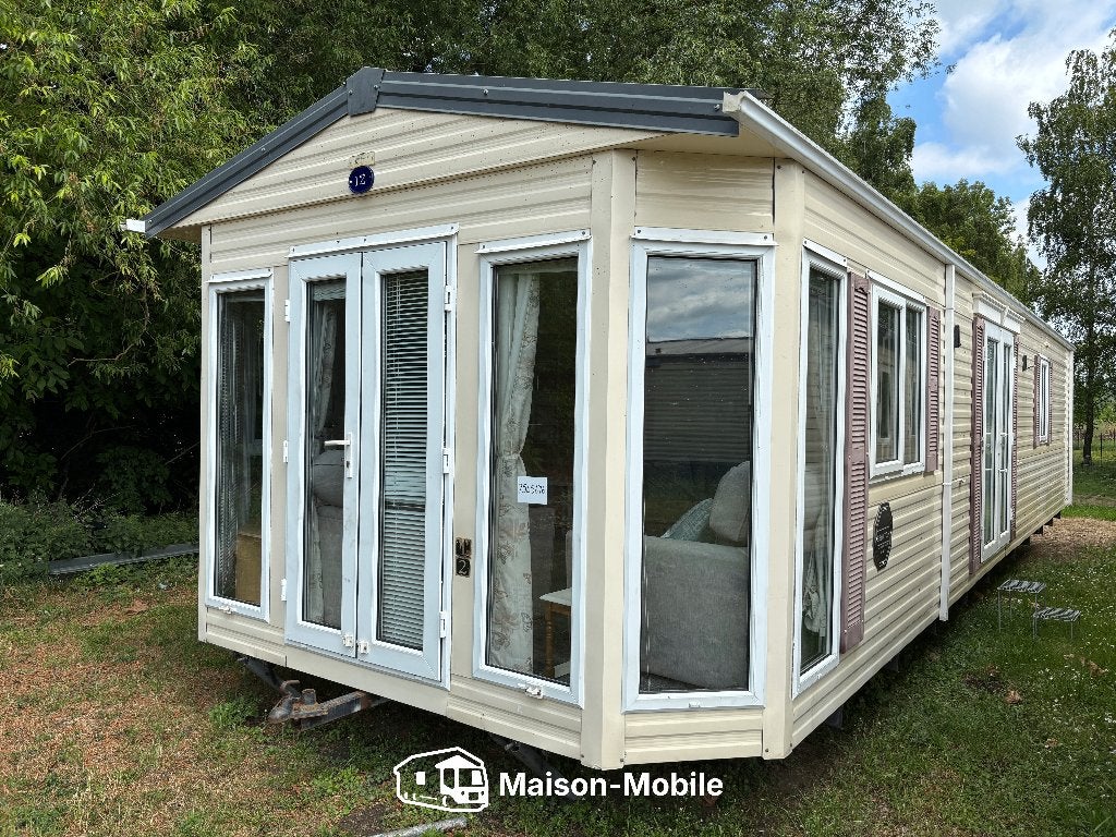 Mobil-home de 12 m x 3,7 m — transport compris, Caravanes & Camping, Jusqu'à 4