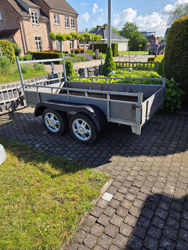 Nette geremde dubb ass aanhangwagen. Zie foto's, Auto diversen, Aanhangers en Bagagewagens, Ophalen, Gebruikt