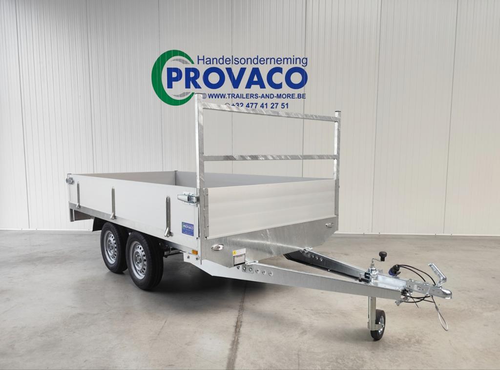 Plateau dubbelasser 750kg keuringsvrij 300x150cm, Auto diversen, Aanhangers en Bagagewagens, Ophalen