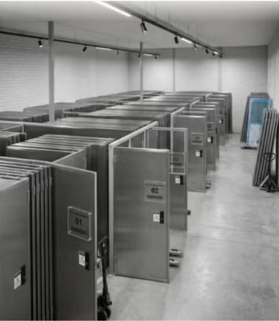 industriedeur metaal geïsoleerd, Doe-het-zelf en Bouw, Ophalen, Gebruikt, Kunststof