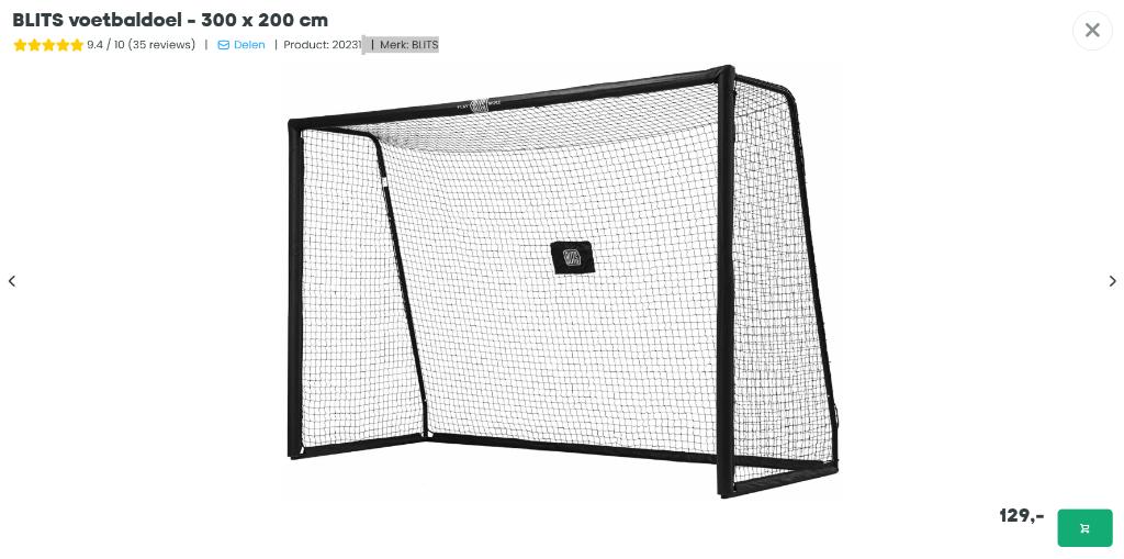 Voetbaldoel 3m x 2m, Ophalen, Nieuw, Overige typen