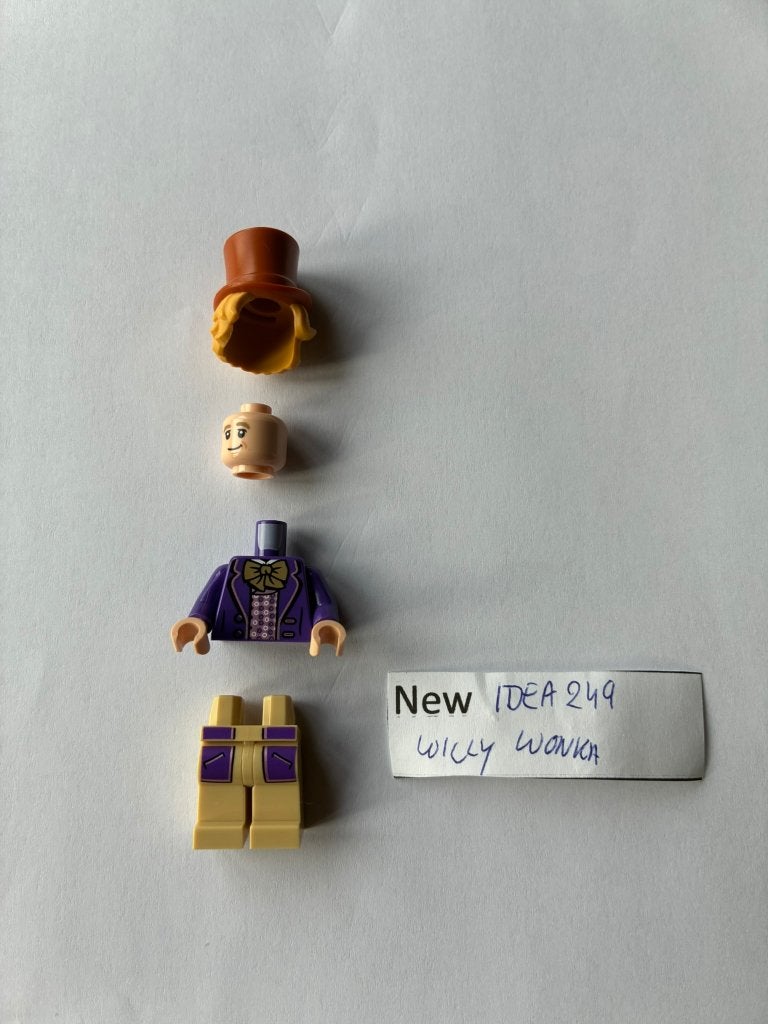 LEGO Willy Wonka minifiguur – Idea249 – Nieuw, Lego, Nieuw, Ophalen of Verzenden, Ideas