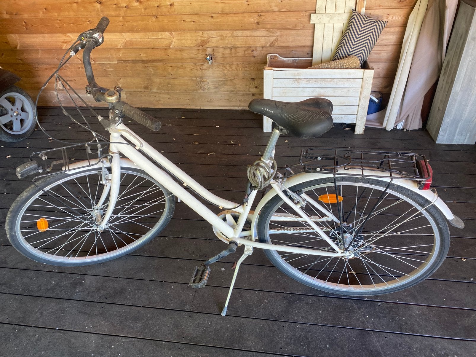 Witte Retro Stadsfiets MBM Boulevard, Enlèvement, Comme neuf, Vitesses