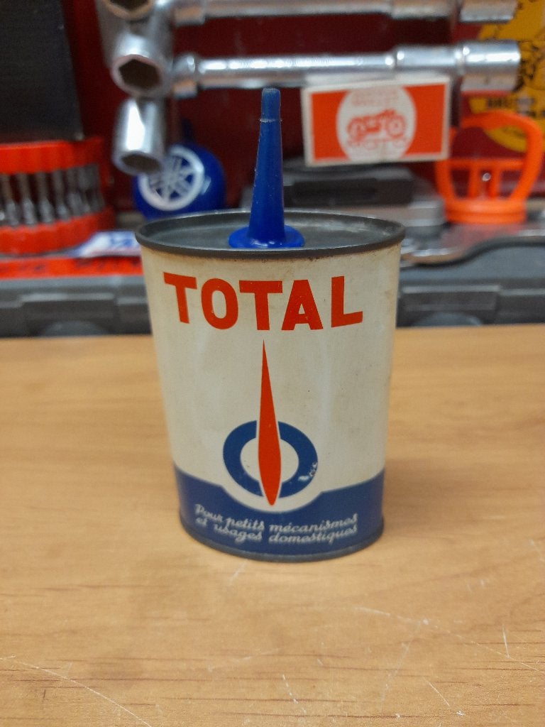 ancienne burette huile vide total flamme, Verzamelen, Merken en Reclamevoorwerpen, Gebruikt, Overige typen, Verzenden