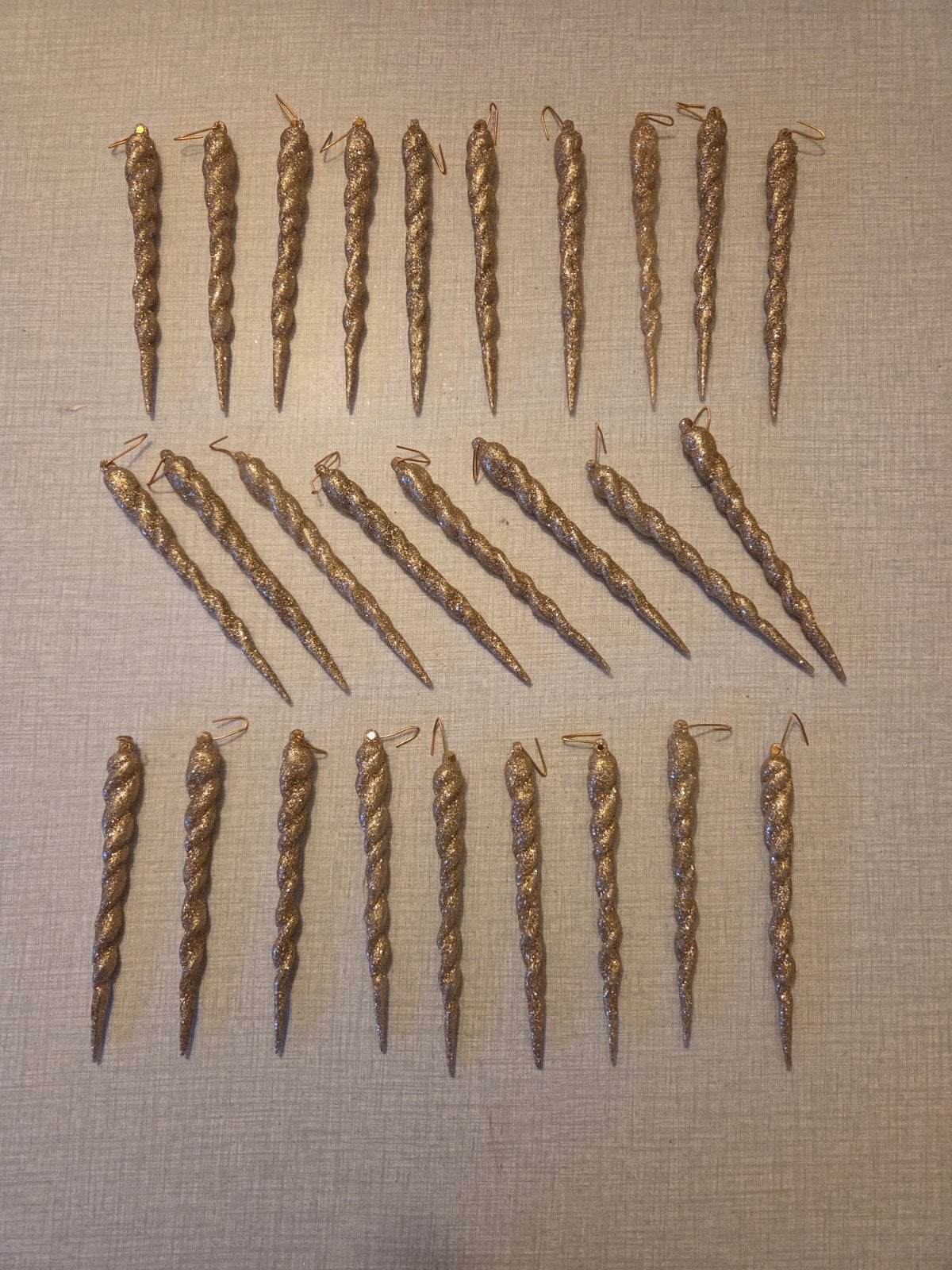 27 vintage spiraal ijspegels., Diversen, Ophalen of Verzenden, Zo goed als nieuw
