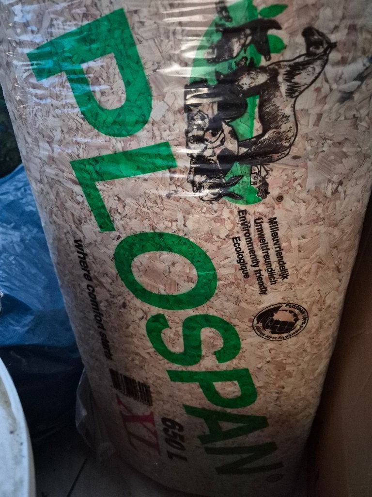 Fibrebeet en plospan + paardendekens, Ophalen, Gebruikt