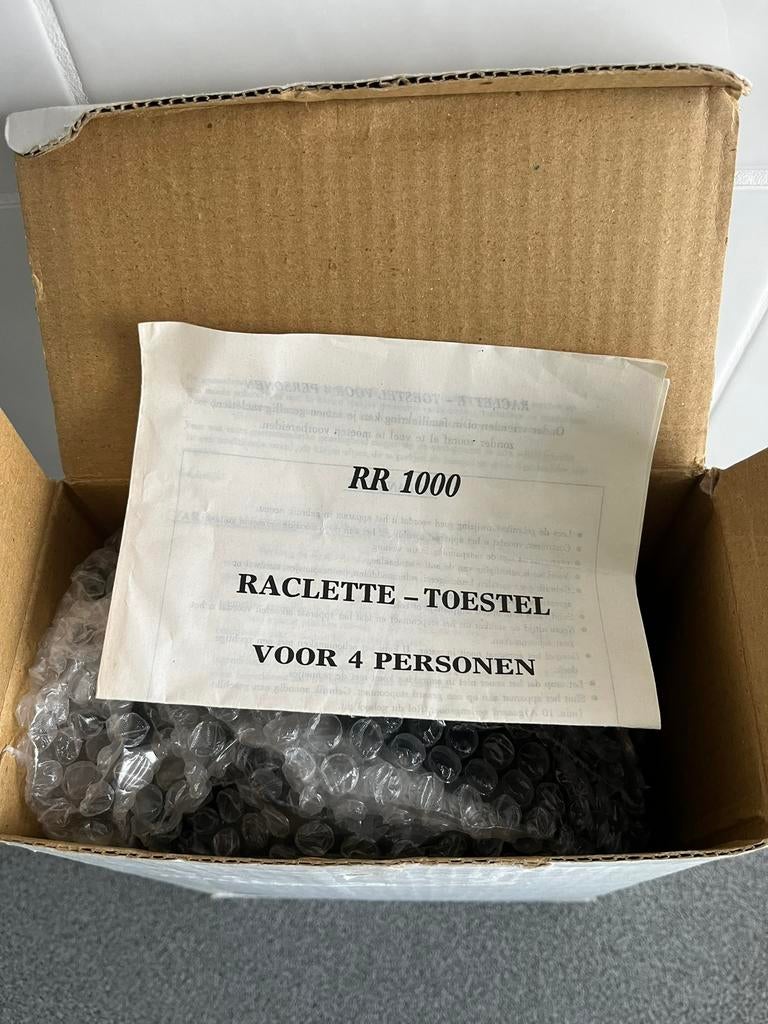 Raclette toestel voor 4 personen, Elektronische apparatuur, Ophalen of Verzenden, Nieuw