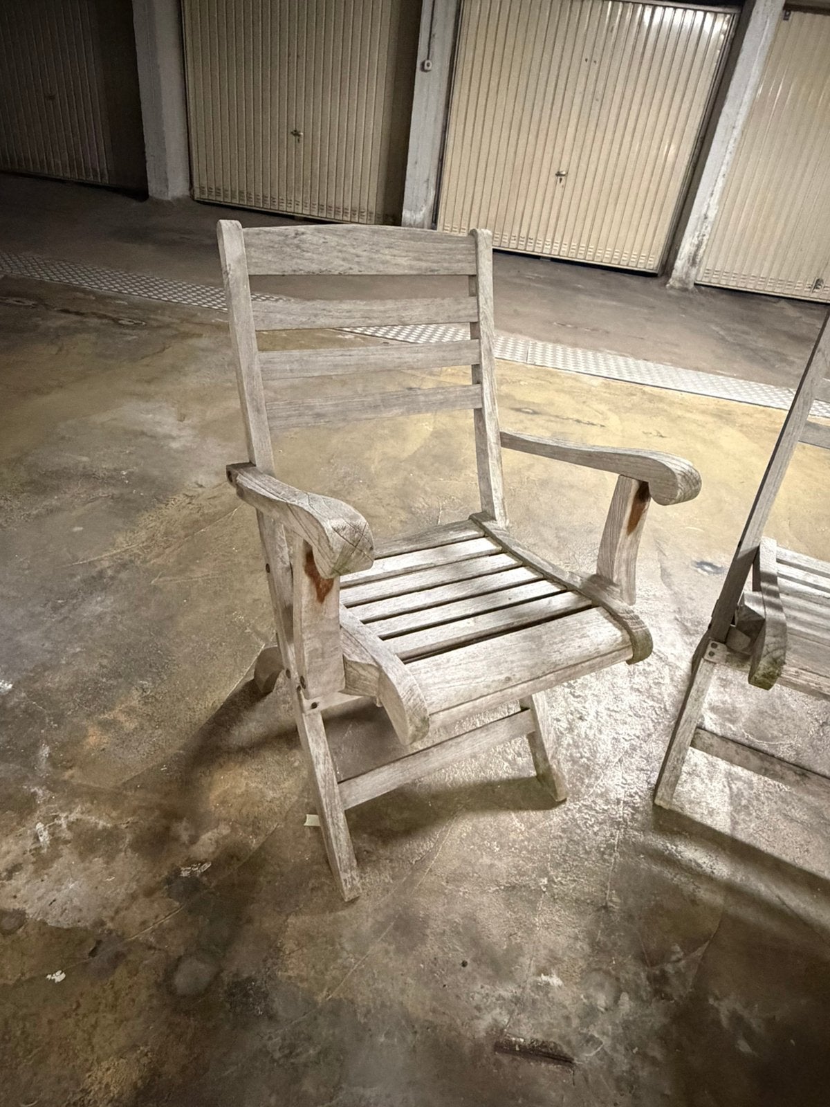 Teakhouten terras stoelen, Ophalen, Gebruikt, Hout, Inklapbaar