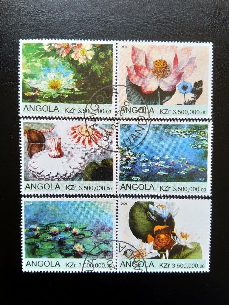 Fleurs, Angola 2000, Envoi, Affranchi, Animal et Nature