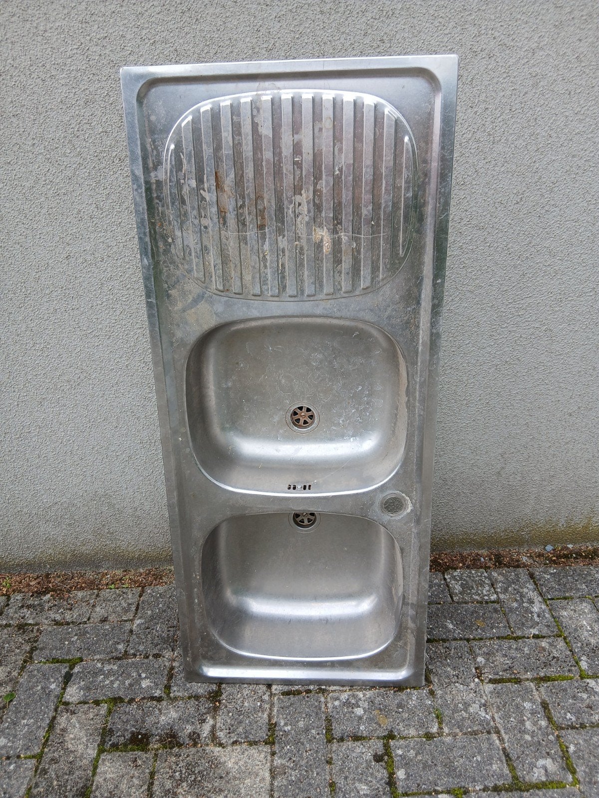 dubbele afwasbak keuken, Ophalen