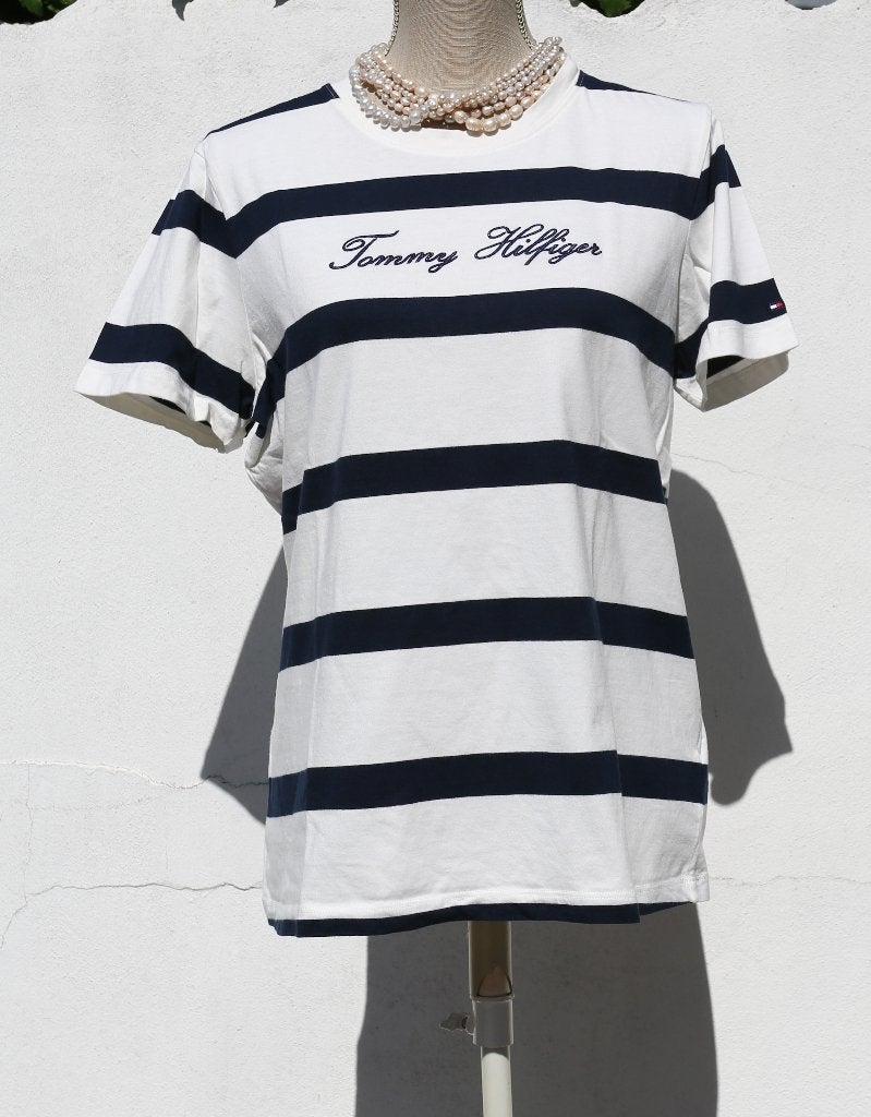 Tommy Hilfiger T-shirt - Maat XL/XXL, Blauw, Maat 42/44 (L), Ophalen of Verzenden, Zo goed als nieuw