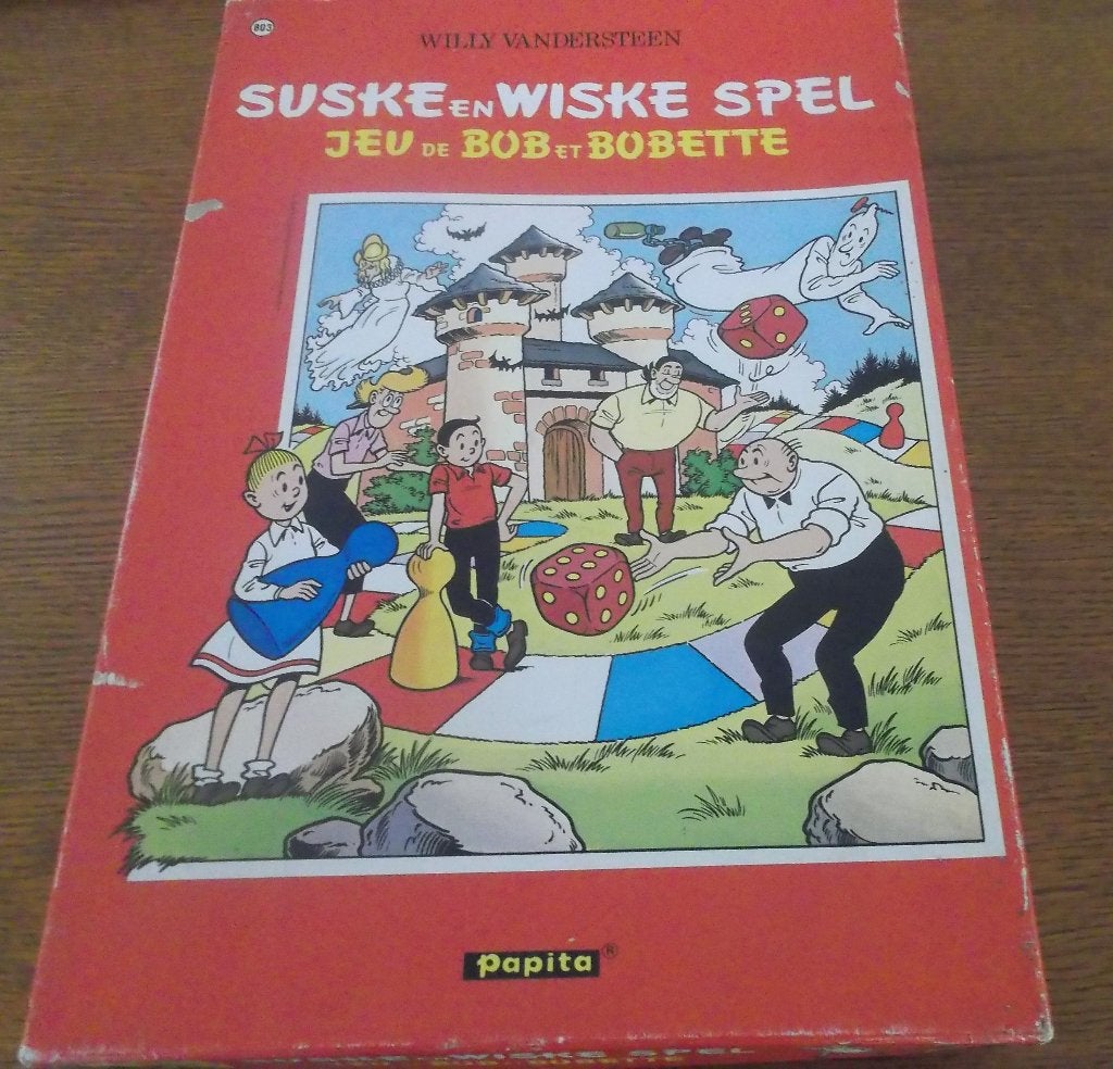Suske en Wiske spel (Vintage) / Papita, Hobby en Vrije tijd, Gezelschapsspellen | Bordspellen, Gebruikt, Een of twee spelers, Drie of vier spelers