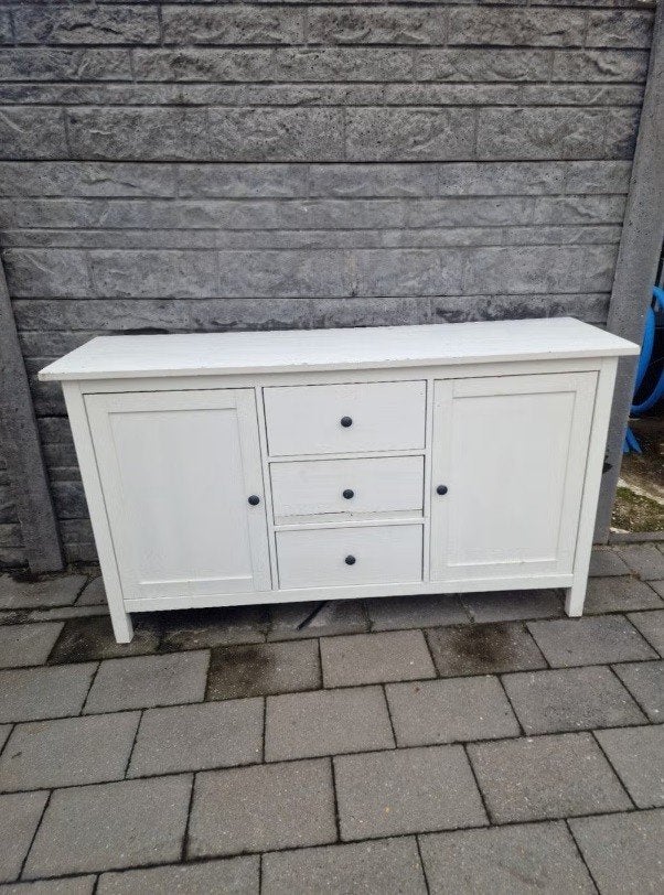 Mooie witte buffetkast / dressoir (155 x 90 cm), 150 à 200 cm, Comme neuf, Enlèvement, Autres matériaux