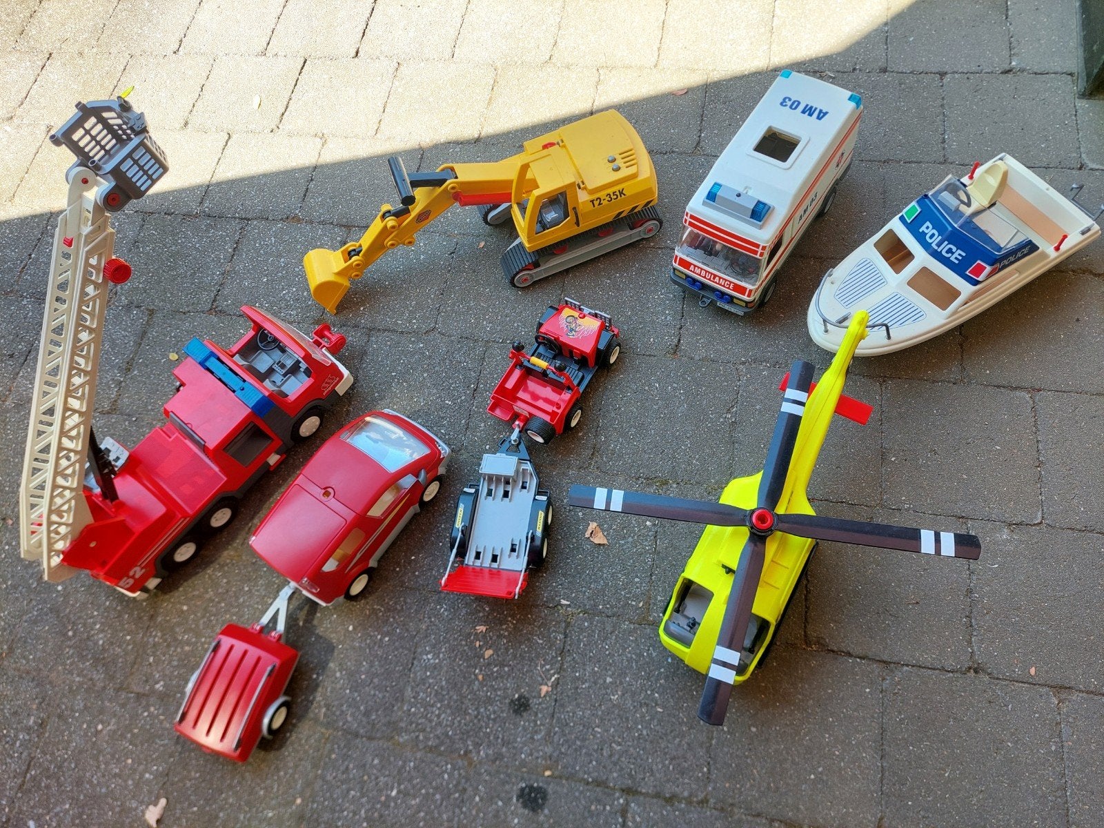Playmobil plusieurs boites, Enlèvement