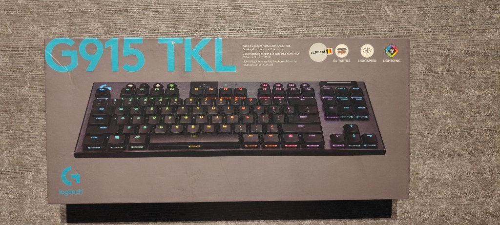 Toetsenbord G915 TKL, Logitech G, Azerty, Comme neuf, Enlèvement