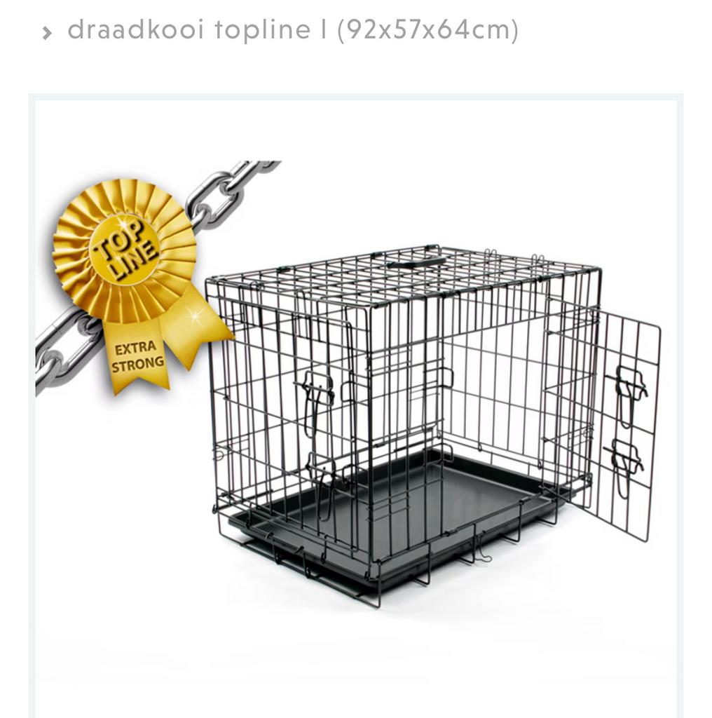 Hondenbench 92x57x64cm, Dieren en Toebehoren, Hondenhokken, Gebruikt, Hondenhok, Minder dan 65 cm, 75 tot 110 cm, Ophalen